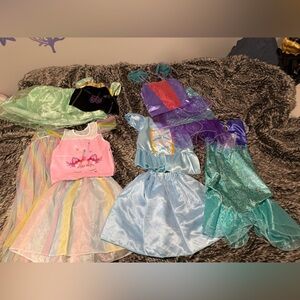 Girls princess dress up lot 4-6 years